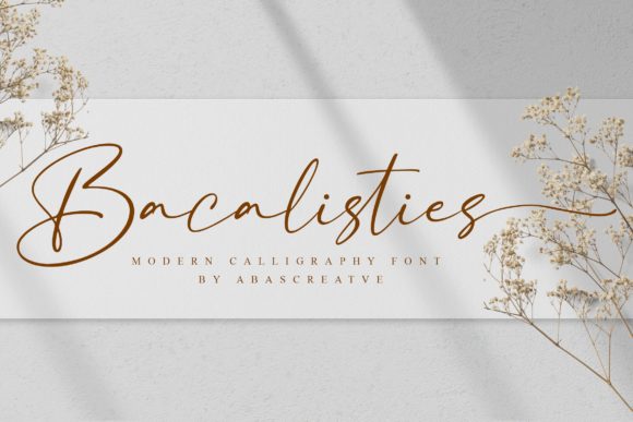 Bacalisties: A Delicate Handwritten Font for Thoughtful Branding