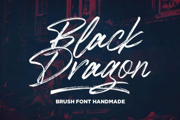 Black Dragon: A Bold Handwritten Font for Campaign Impact