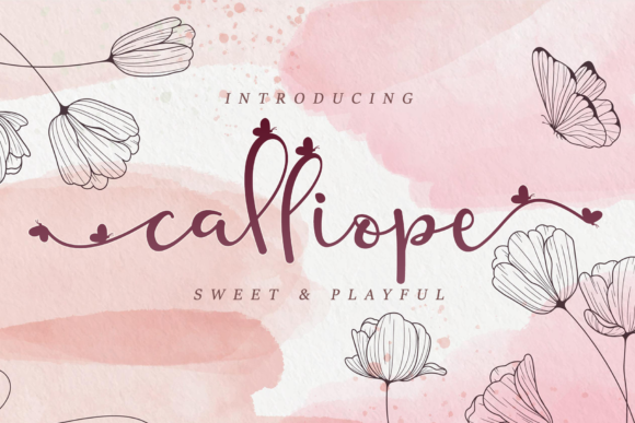 Calliope: A Sweet, Playful Script Font for Small Business Branding