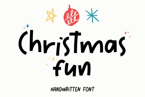 Christmas Fun Font: Friendly Handwritten Type for Small Business Branding