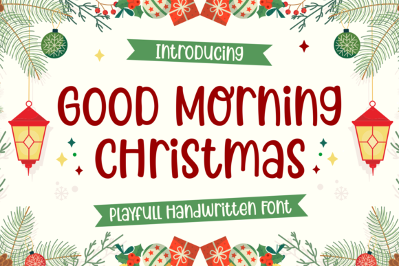 Good Morning Christmas: A Festive Handwritten Font That Elevates Small Business Branding