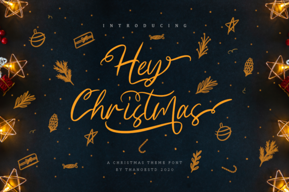 Hey Christmas Font: A Warm, Festive Display Typeface for Digital Brands