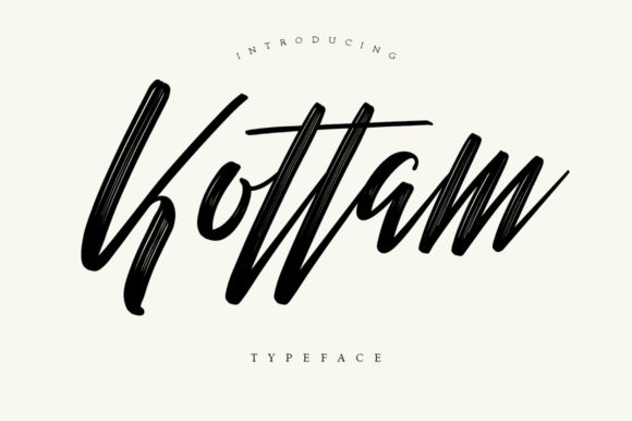 Kottam: A Bold Handwritten Font for Makers Who Love Real Texture