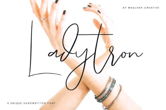 Ladytron: A Distinctive Script Font for Digital Brand Identity