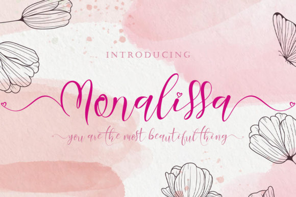 Monalissa: A Flowing Script Font That Elevates Handmade Design