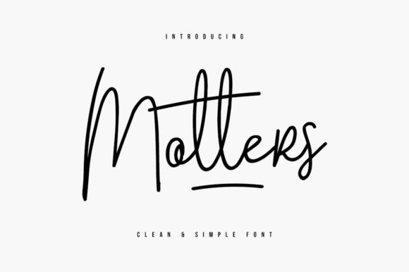 Motters: A Flowing Handwritten Font for Warm, Human Branding