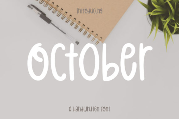 October: A Bold Handwritten Font for Real Branding Work