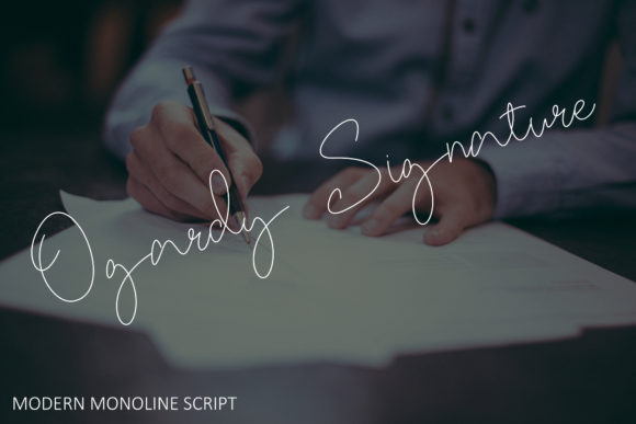 Ogardy Signature: A Delicate Handwritten Font for Digital Branding
