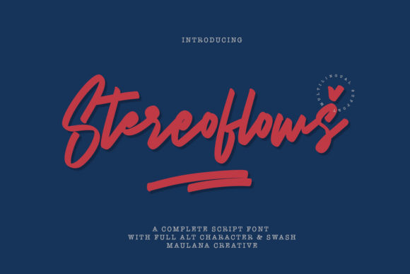 Stereoflows: A Warm, Handwritten Font for Authentic Branding