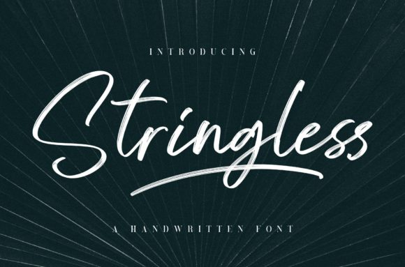 Stringless: A Friendly Handwritten Font for Digital Branding