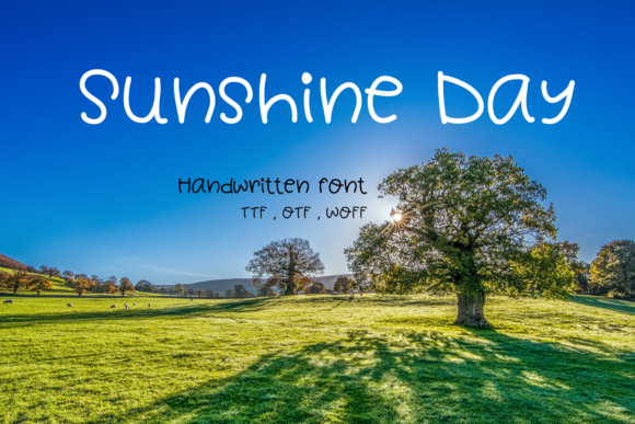 Sunshine Day: A Friendly Handwritten Font for Campaign Graphics