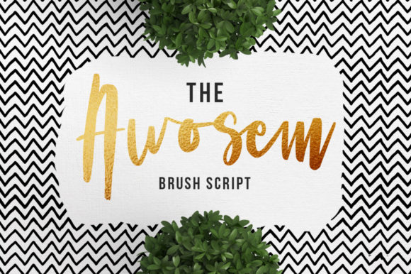 The Awosem: A Handwritten Font That Makes Your Brand Feel Human