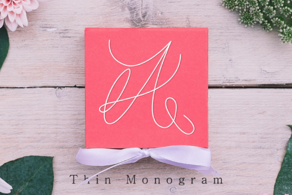 Thin Monogram: A Dainty Handwritten Font That Earns Its Place