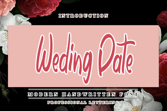 Wedding Date Font: A Sweet, Professional Touch for Your Brand