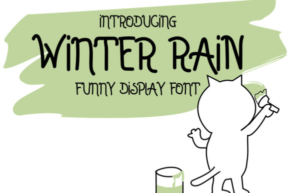 Winter Rain Font: A Friendly Handwritten Typeface for Small Business Branding